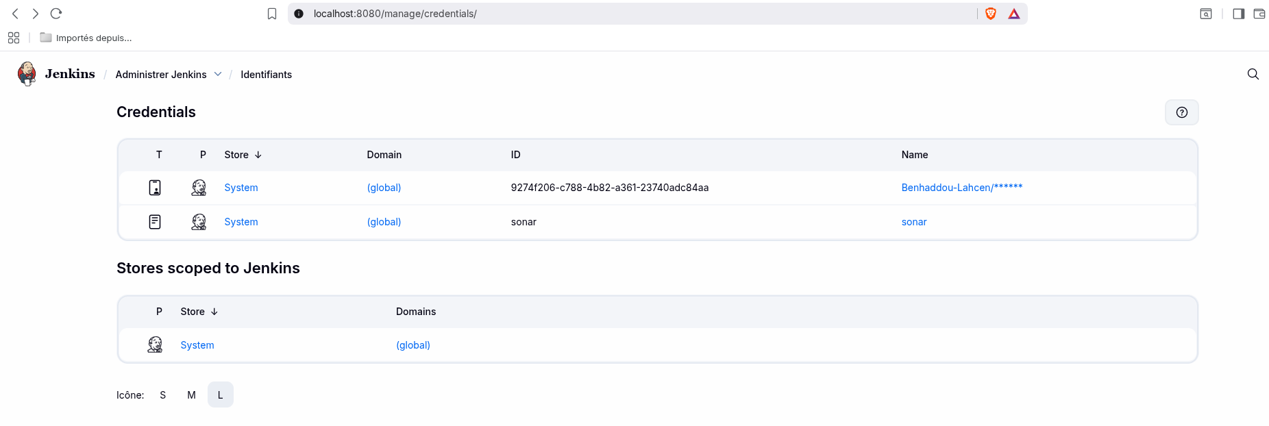 SonarQube Token Configuration